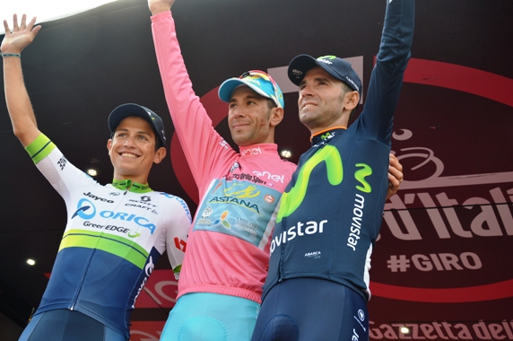 Podio finale 99^ Giro d'Italia (Foto Mule)